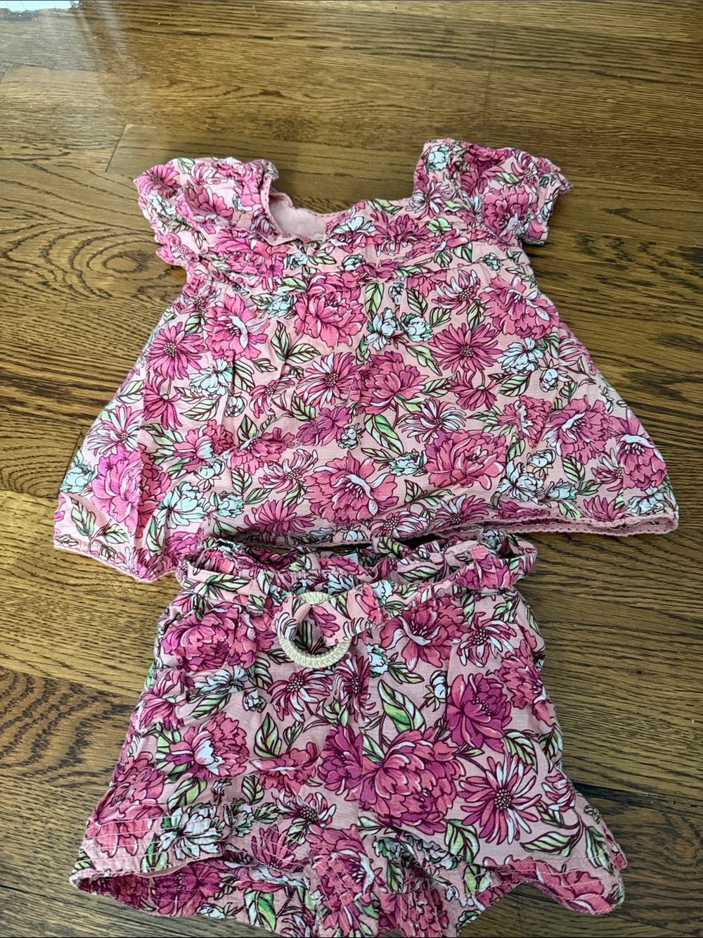 Tommy Bahama Pink Floral Girls Matching Set